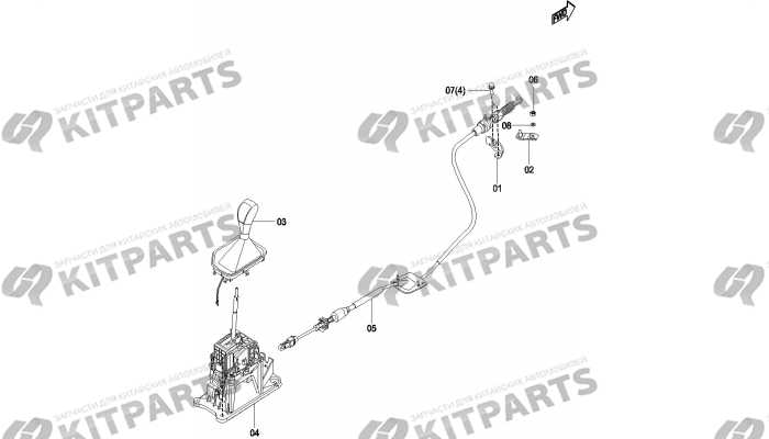 Селектор АКПП. Трос FAW Besturn X40