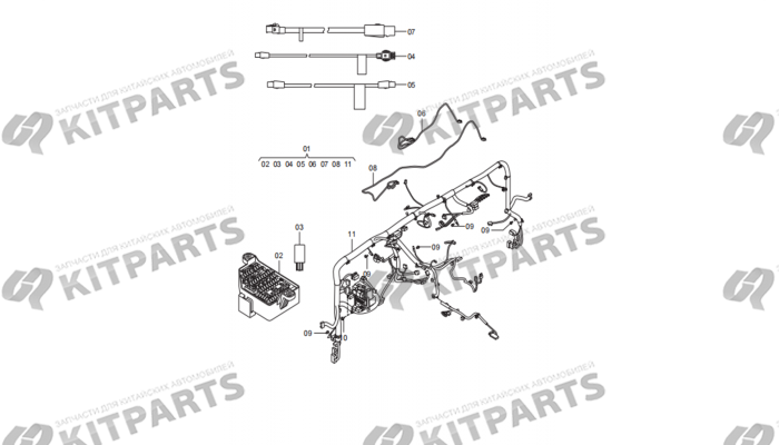 Жгут проводов приборной панели FAW