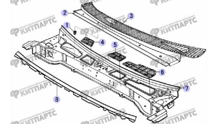 Панель стеклоочистителя Great Wall Safe (SUV G5)