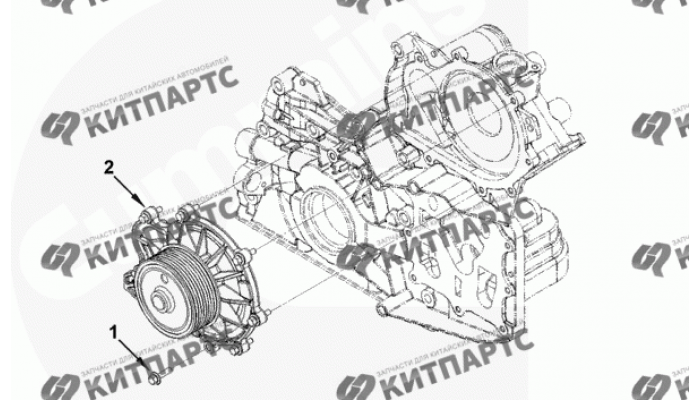 Насос водяной Cummins 2.8 ISF