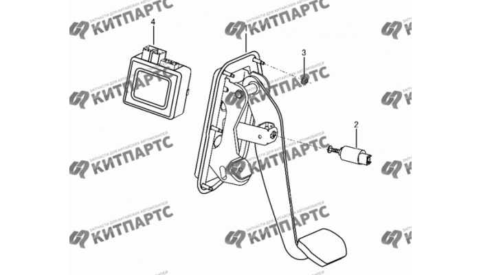 Педаль тормоза АКПП Dong Feng H30 Cross