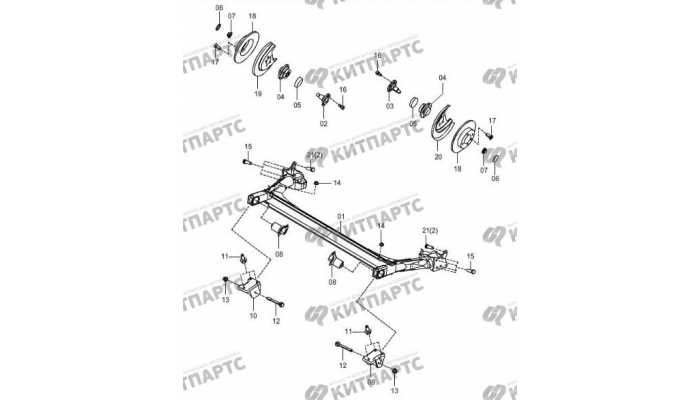 Back shaft-disc brake FAW Oley