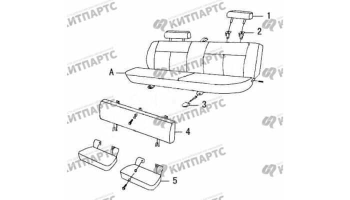Сидение заднее Great Wall