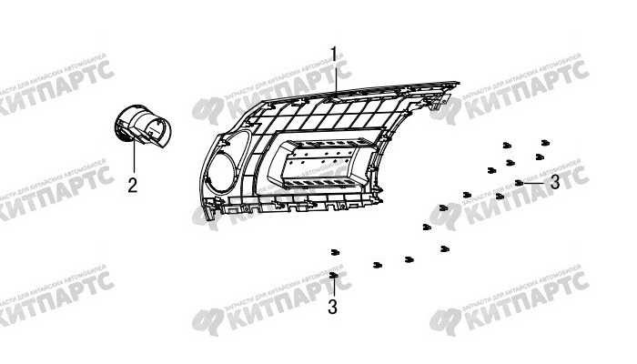 Накладка панели приборов верхняя правая Great Wall Hover H3