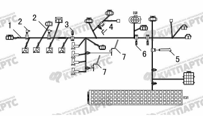 Жгут проводов двигателя Great Wall