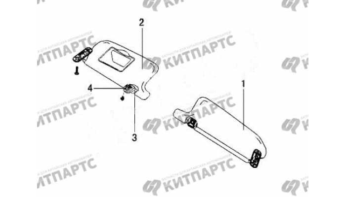 Козырёк солнцезащитный Great Wall Wingle