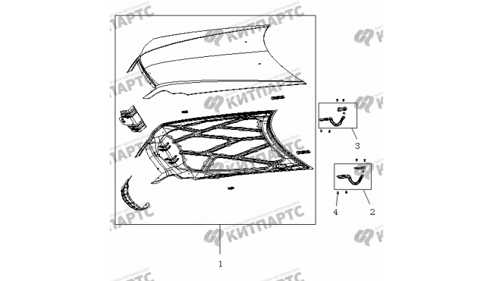 Капот Geely Otaka (CK)